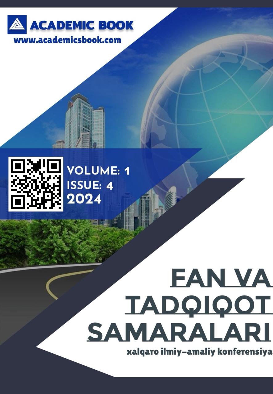 					View Vol. 1 No. 3 (2024): Fan va Tadqiqot Samaralari
				